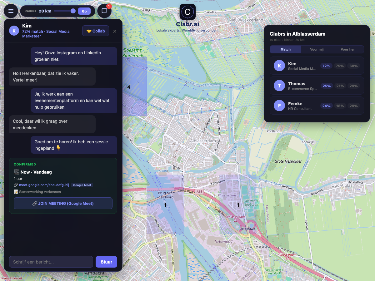 Clabr kaart Alblasserdam — lokale experts in de buurt