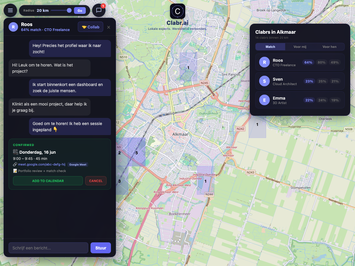 Clabr kaart Alkmaar — lokale experts in de buurt