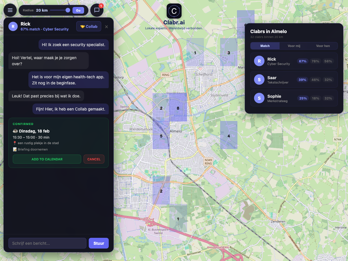 Clabr kaart Almelo — lokale experts in de buurt