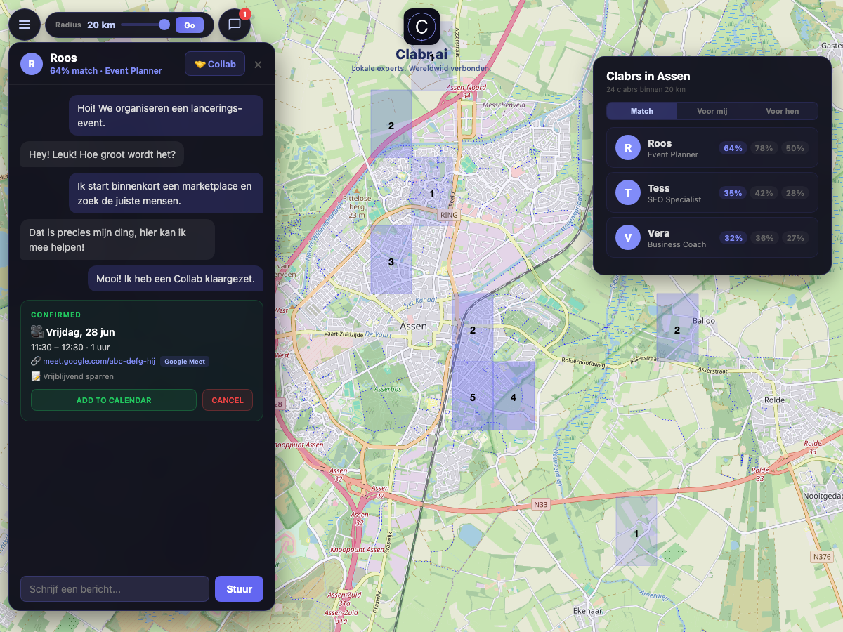 Clabr kaart Assen — lokale experts in de buurt