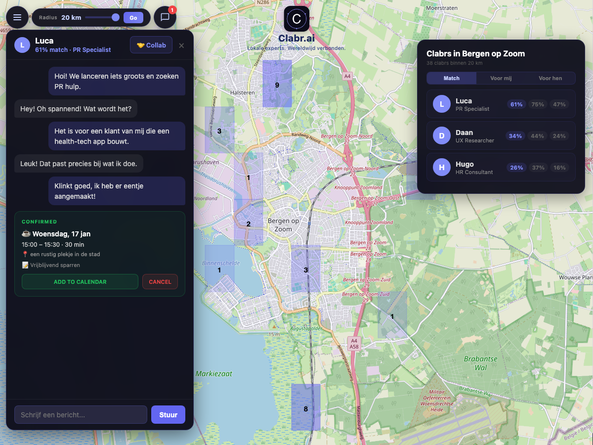 Clabr kaart Bergen op Zoom — lokale experts in de buurt