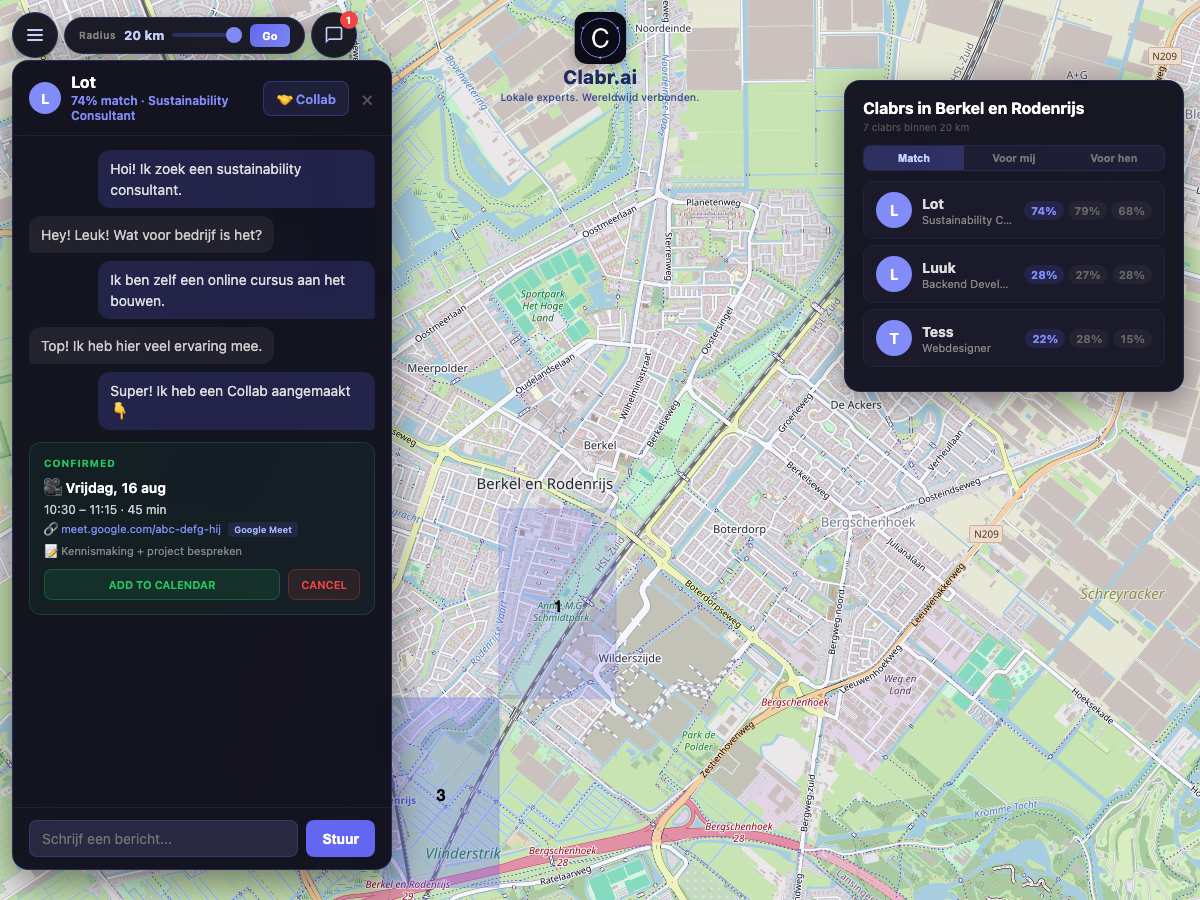 Clabr kaart Berkel en Rodenrijs — lokale experts in de buurt