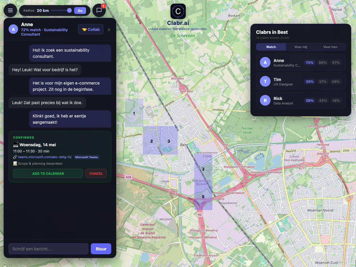 Clabr kaart Best — lokale experts in de buurt