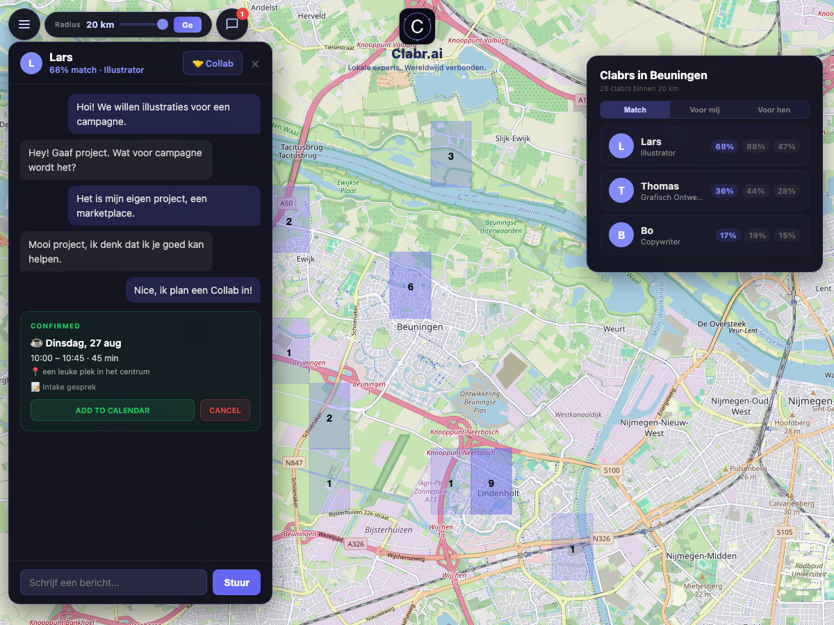 Clabr kaart Beuningen — lokale experts in de buurt
