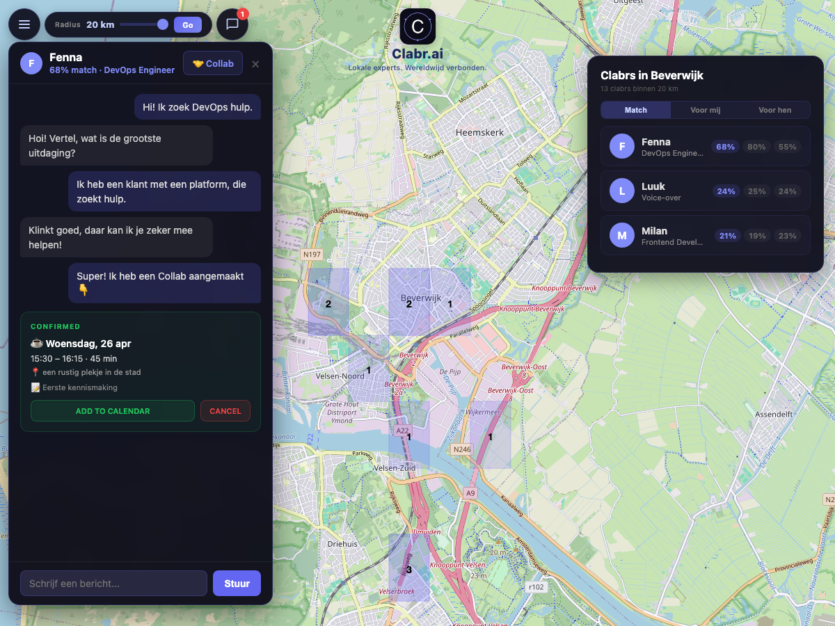 Clabr kaart Beverwijk — lokale experts in de buurt