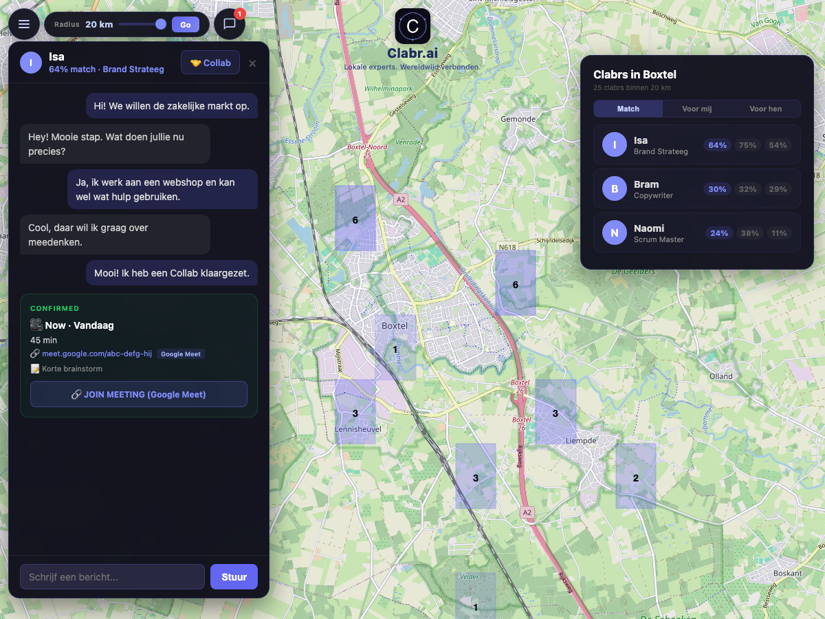 Clabr kaart Boxtel — lokale experts in de buurt