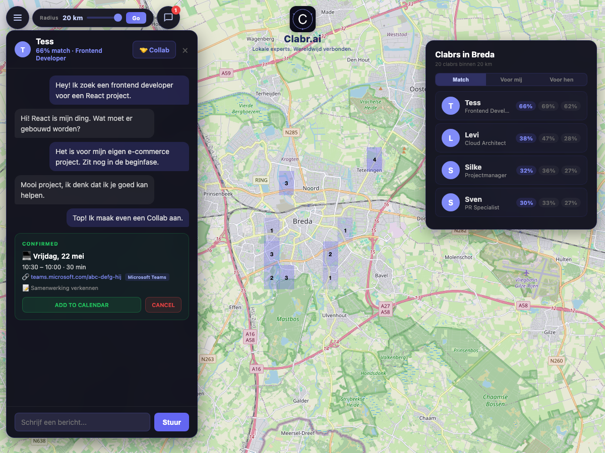 Clabr kaart Breda — lokale experts in de buurt