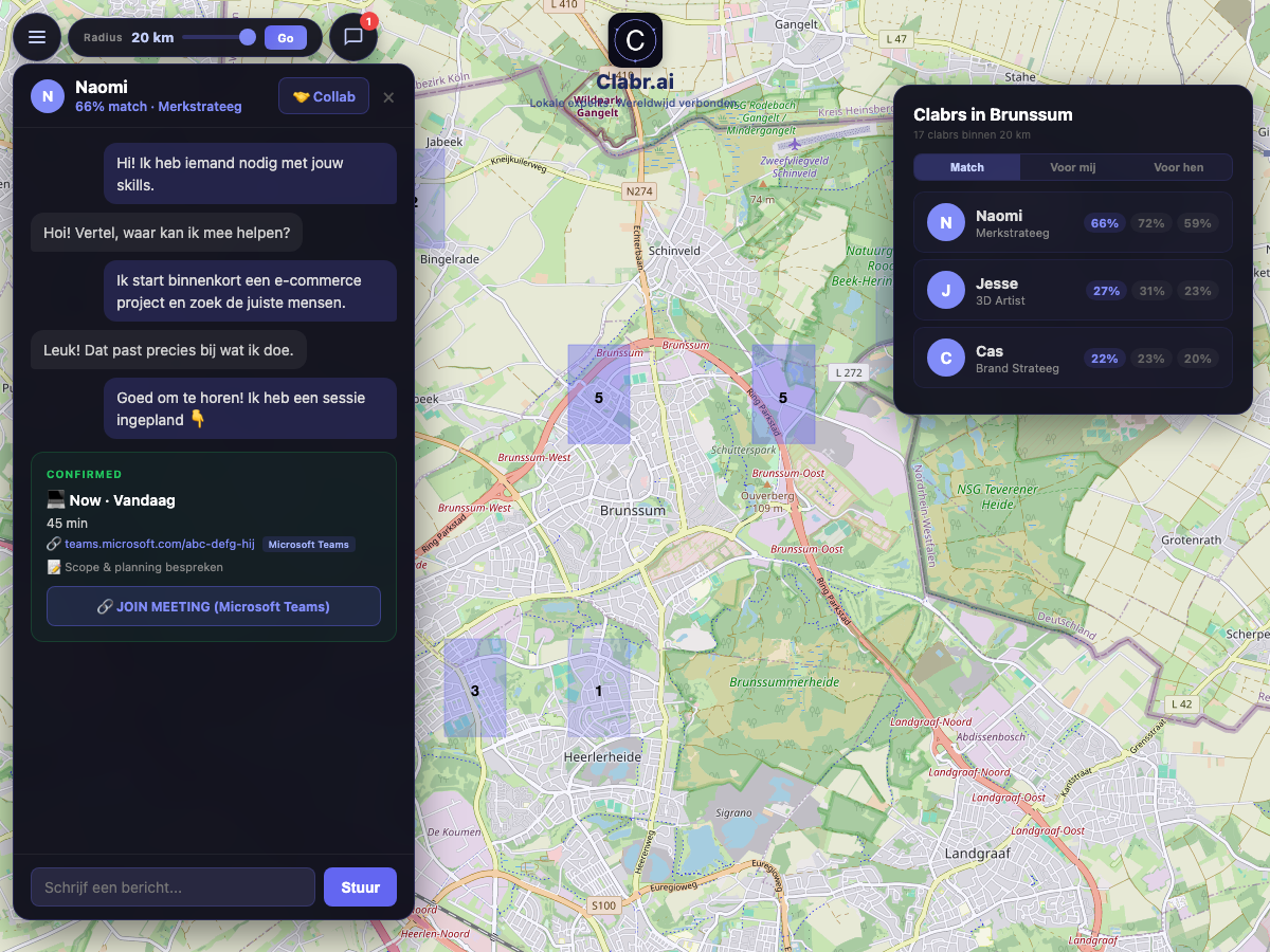 Clabr kaart Brunssum — lokale experts in de buurt