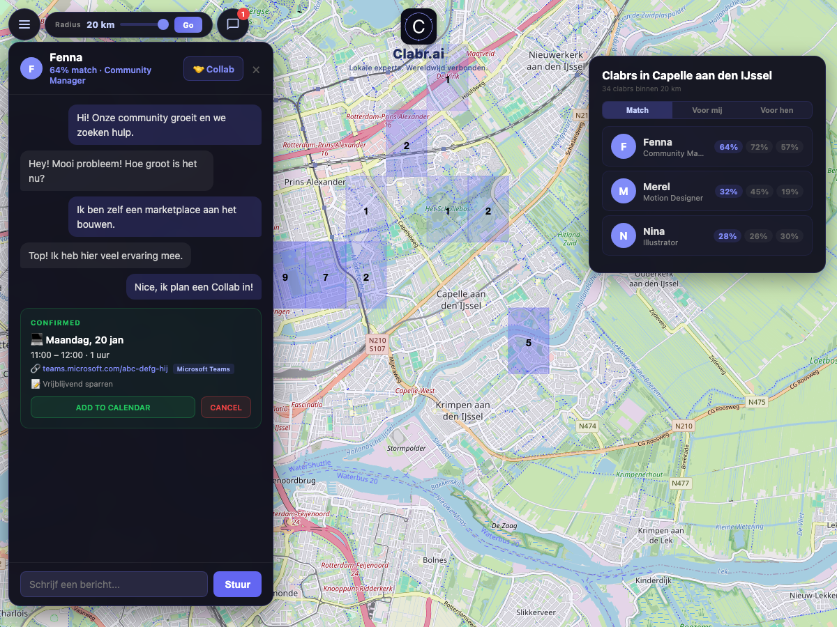 Clabr kaart Capelle aan den IJssel — lokale experts in de buurt