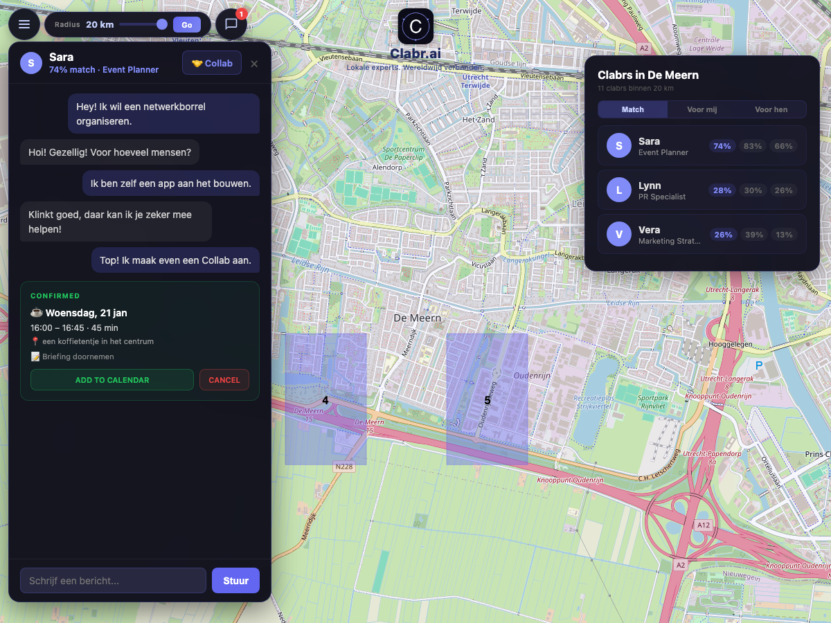 Clabr kaart De Meern — lokale experts in de buurt
