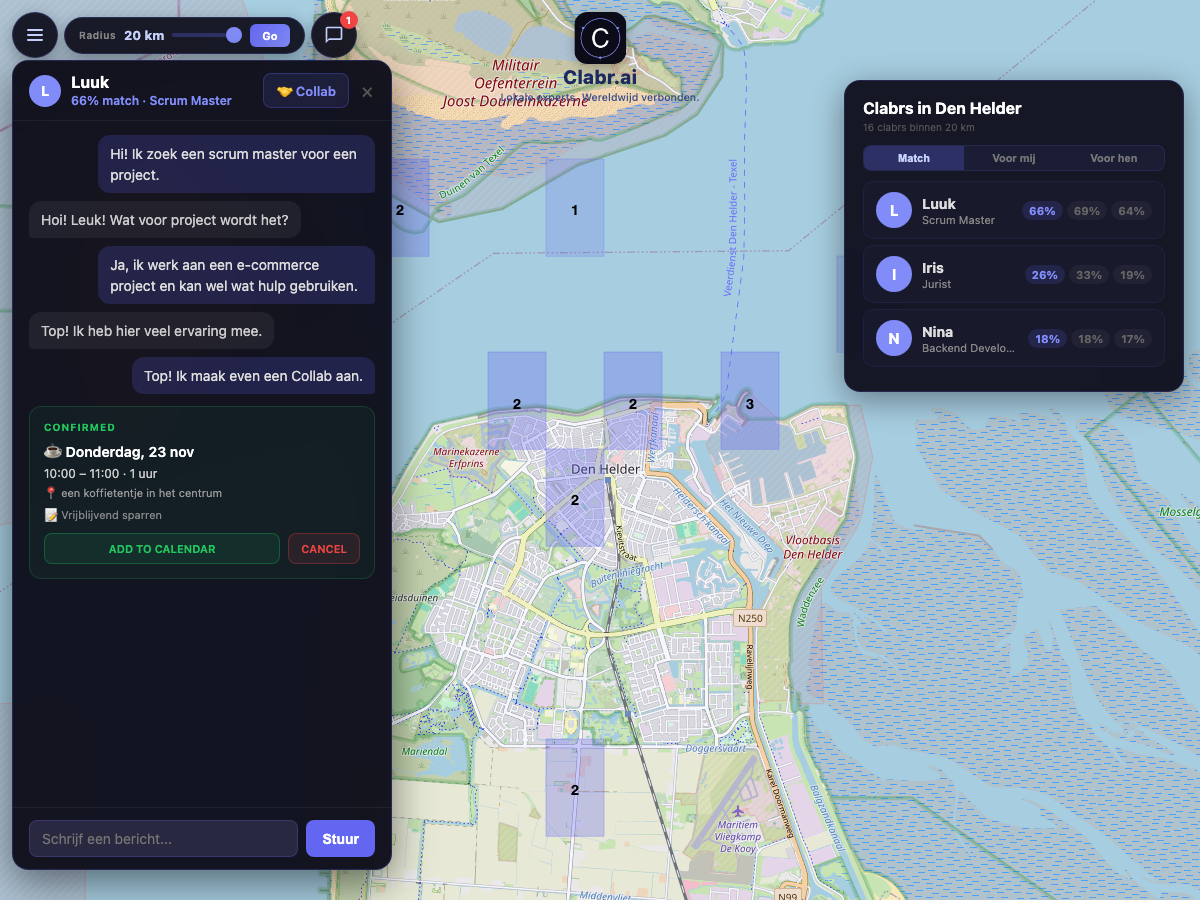 Clabr kaart Den Helder — lokale experts in de buurt
