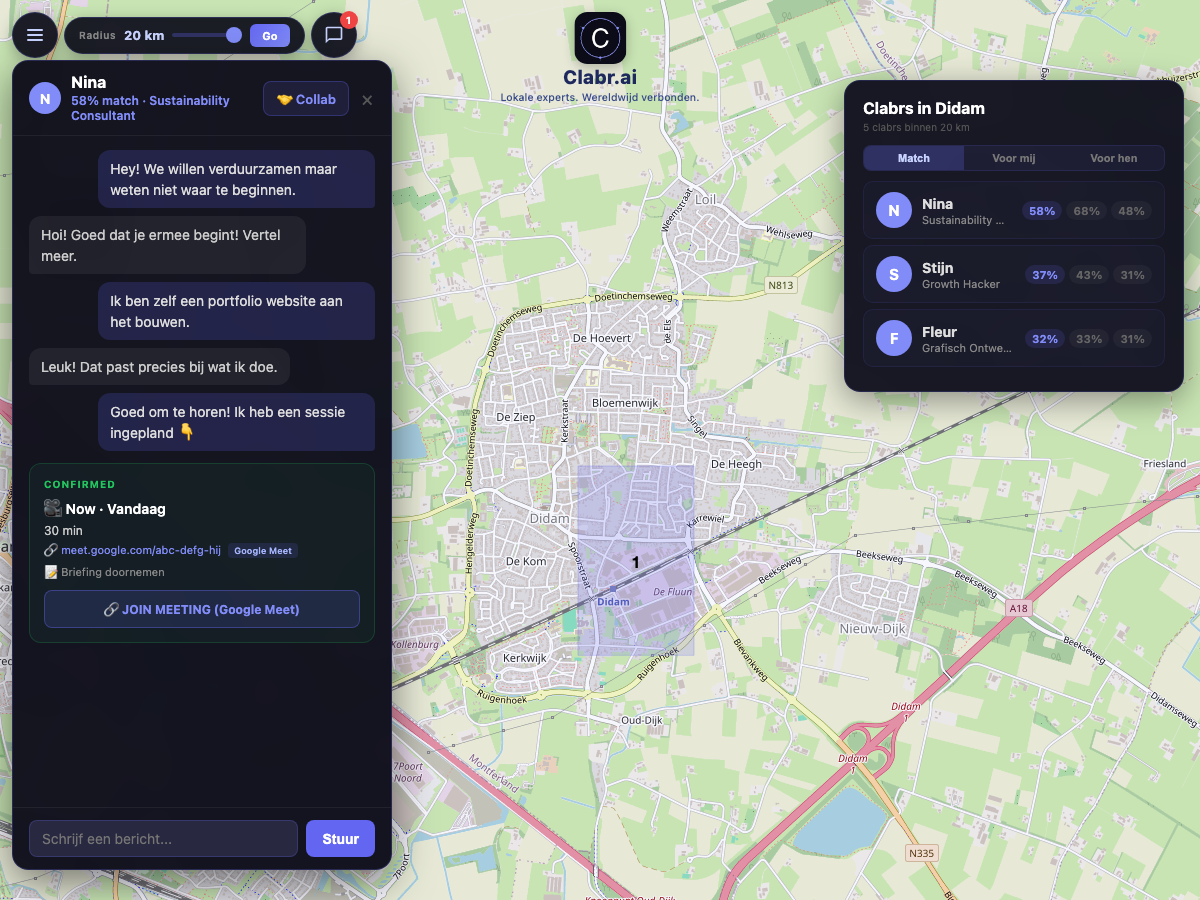 Clabr kaart Didam — lokale experts in de buurt