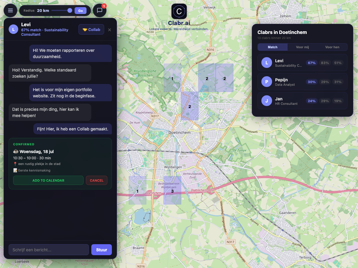 Clabr kaart Doetinchem — lokale experts in de buurt