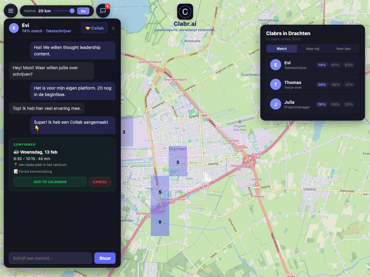 Clabr kaart Drachten — lokale experts in de buurt