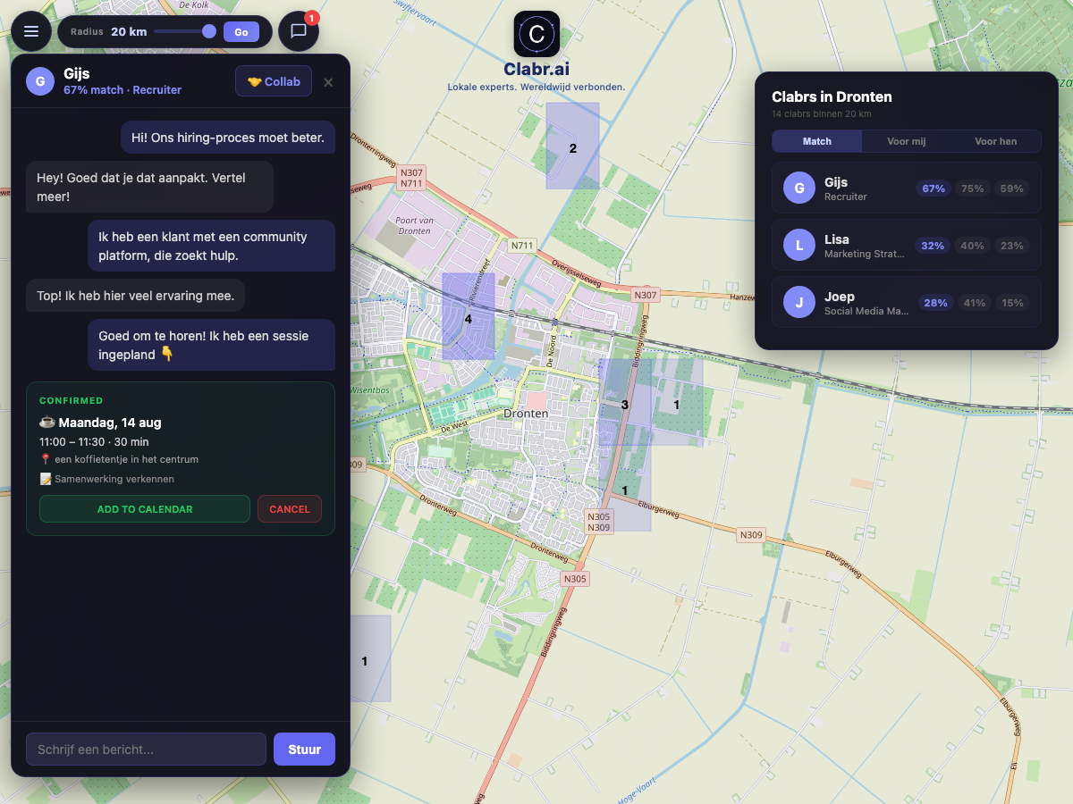 Clabr kaart Dronten — lokale experts in de buurt