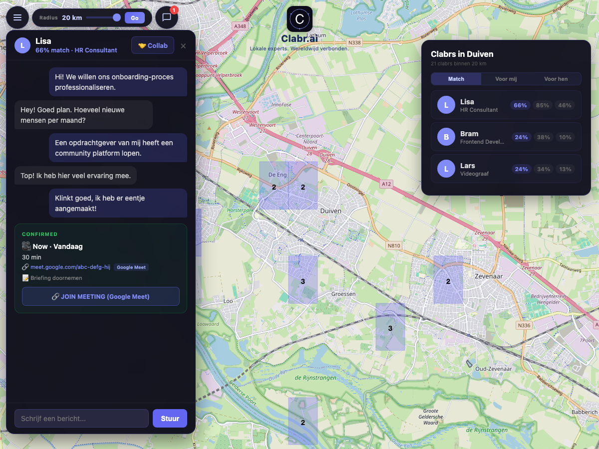 Clabr kaart Duiven — lokale experts in de buurt