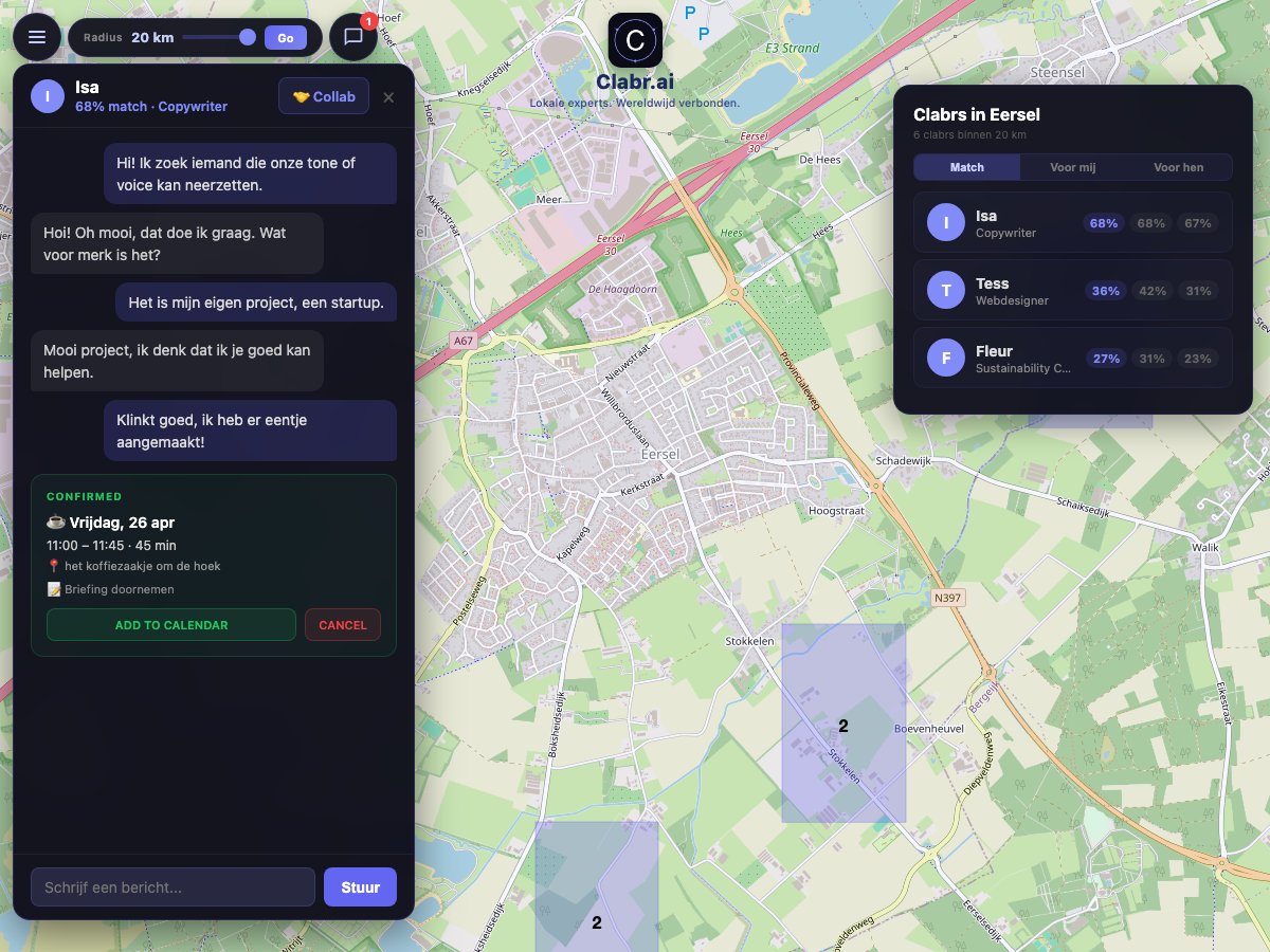 Clabr kaart Eersel — lokale experts in de buurt