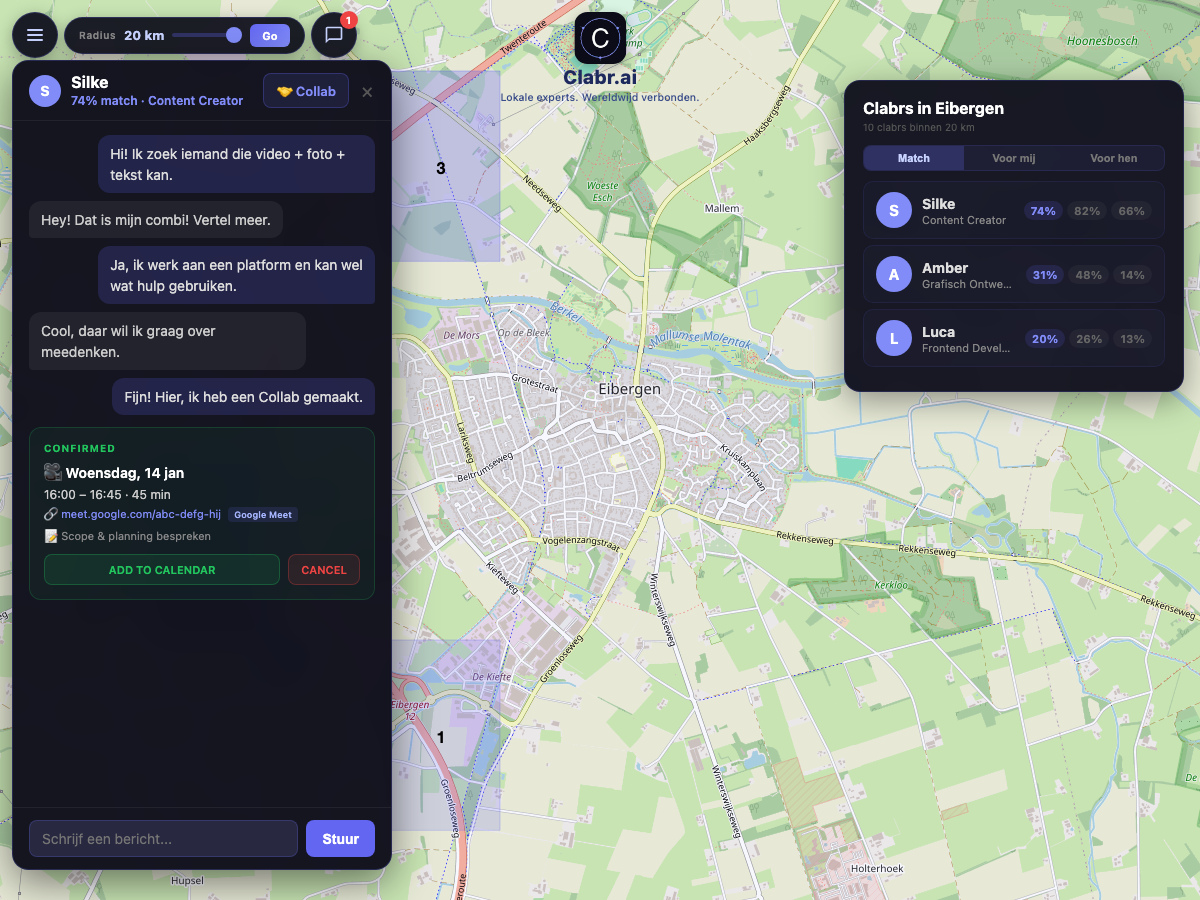 Clabr kaart Eibergen — lokale experts in de buurt