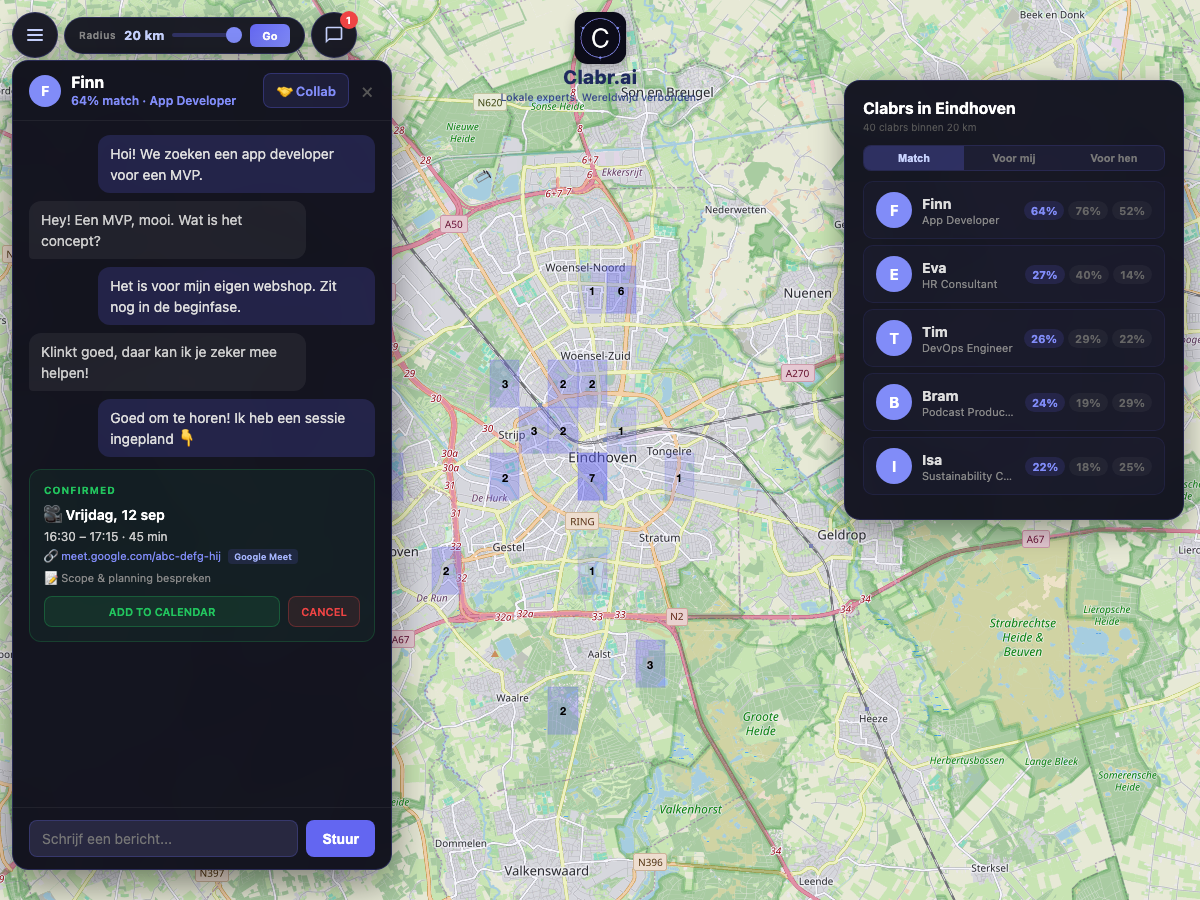 Clabr kaart Eindhoven — lokale experts in de buurt
