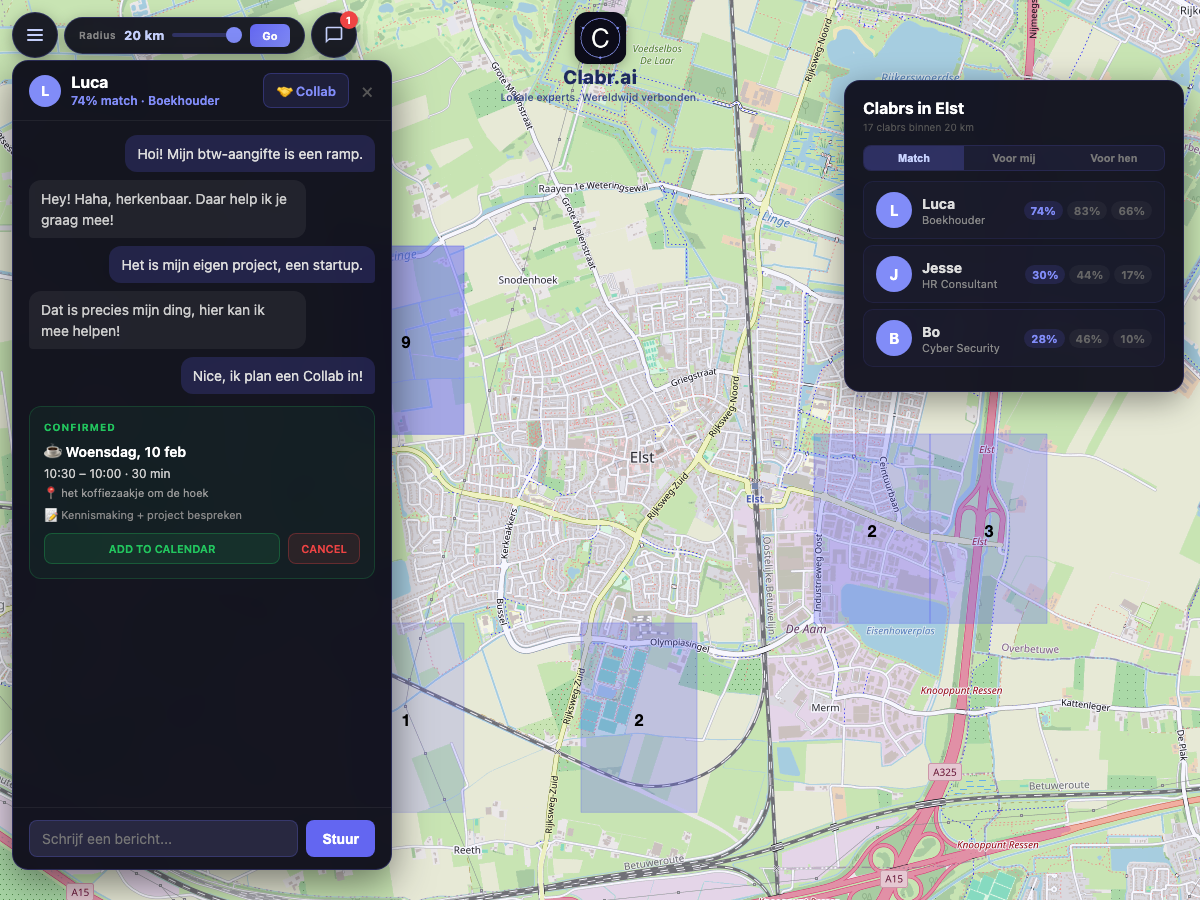 Clabr kaart Elst — lokale experts in de buurt