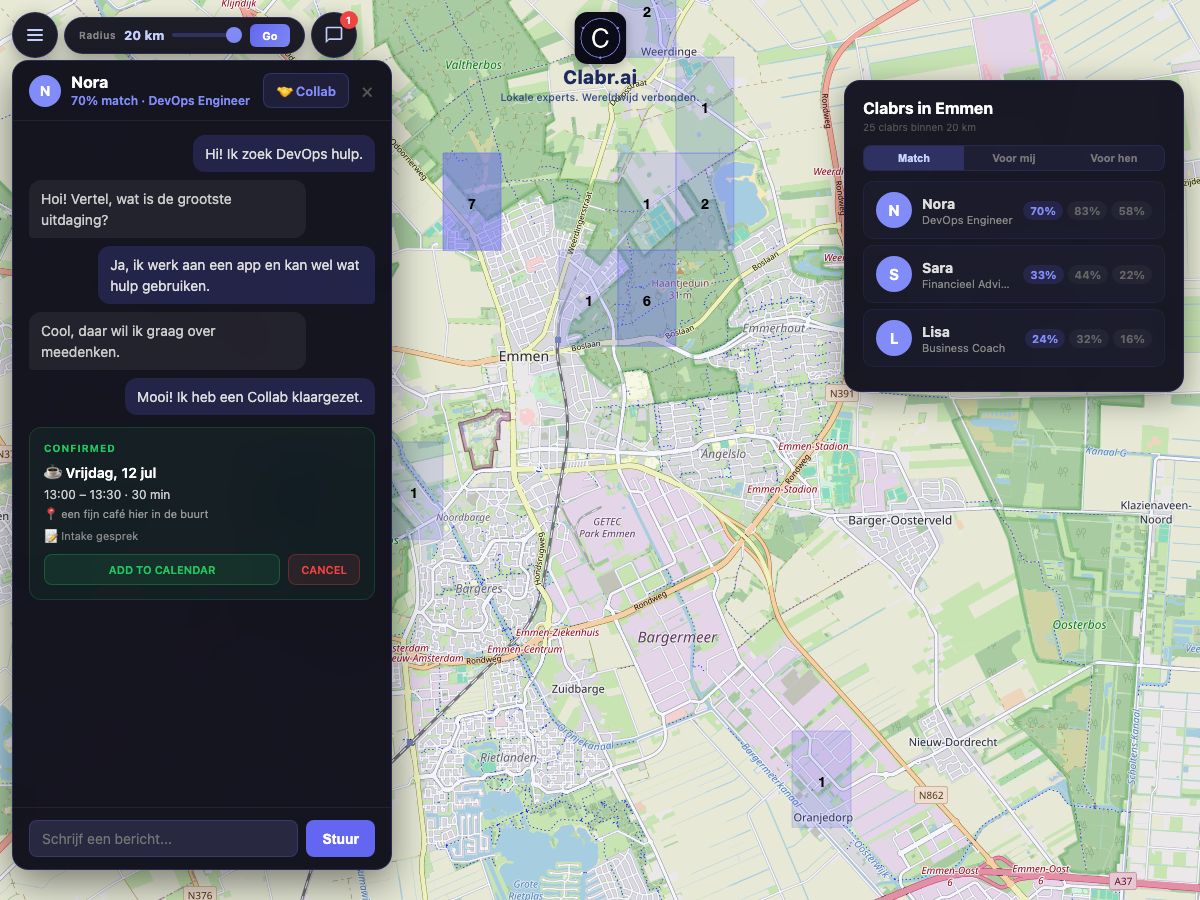 Clabr kaart Emmen — lokale experts in de buurt