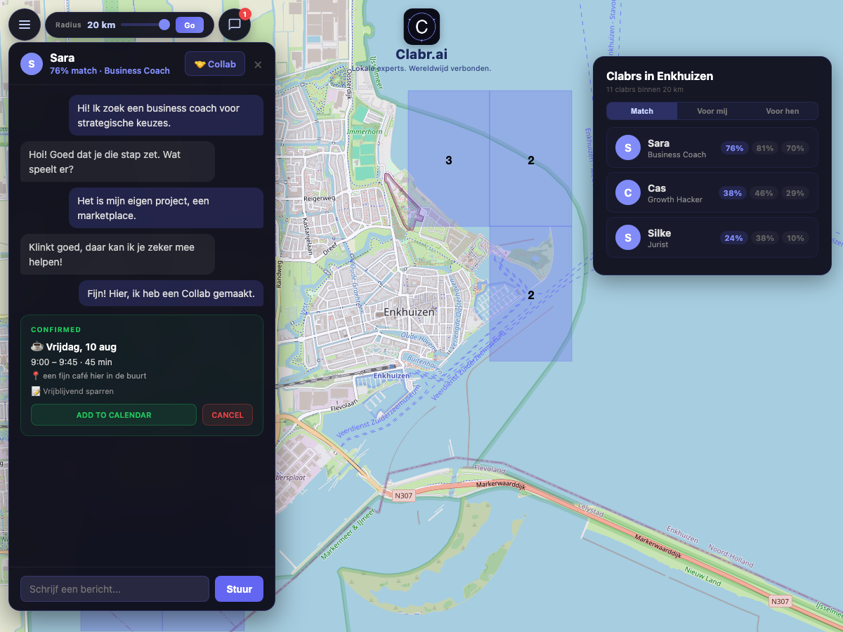 Clabr kaart Enkhuizen — lokale experts in de buurt