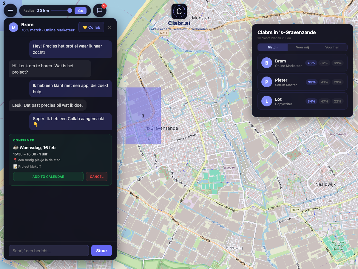Clabr kaart 's-Gravenzande — lokale experts in de buurt