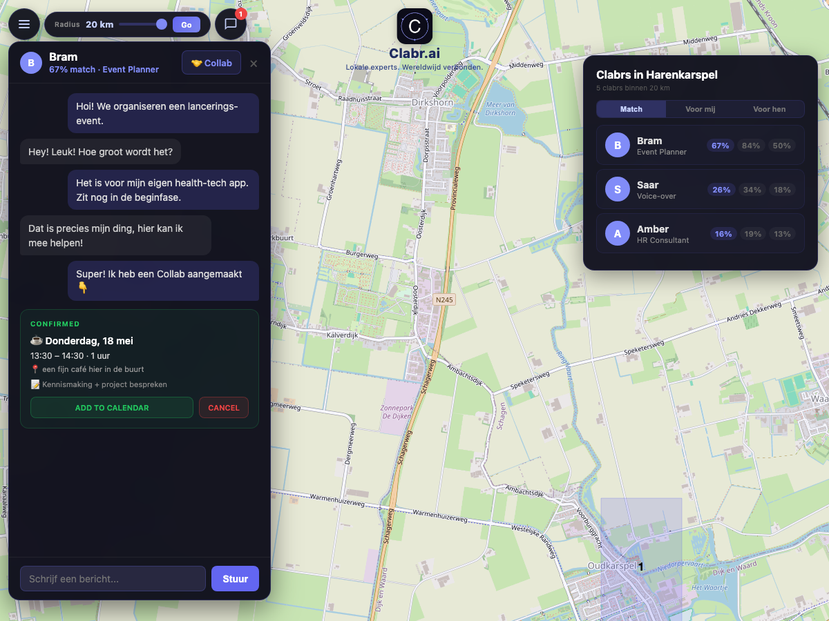 Clabr kaart Harenkarspel — lokale experts in de buurt