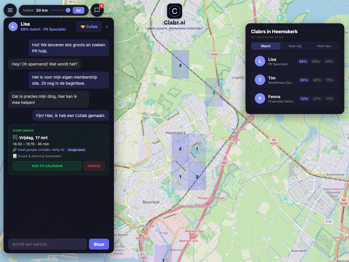 Clabr kaart Heemskerk — lokale experts in de buurt