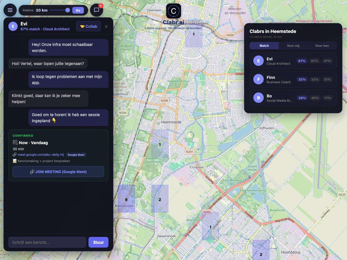 Clabr kaart Heemstede — lokale experts in de buurt