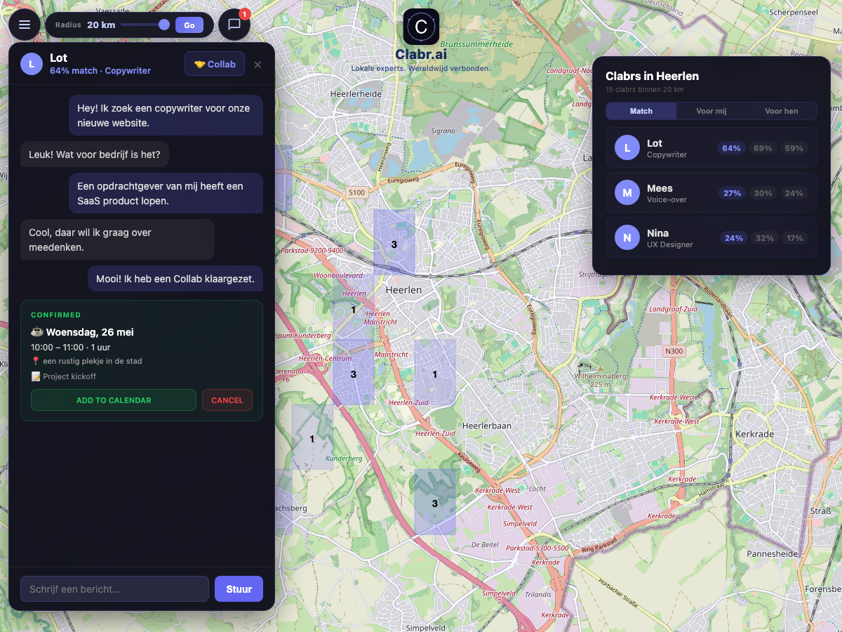 Clabr kaart Heerlen — lokale experts in de buurt