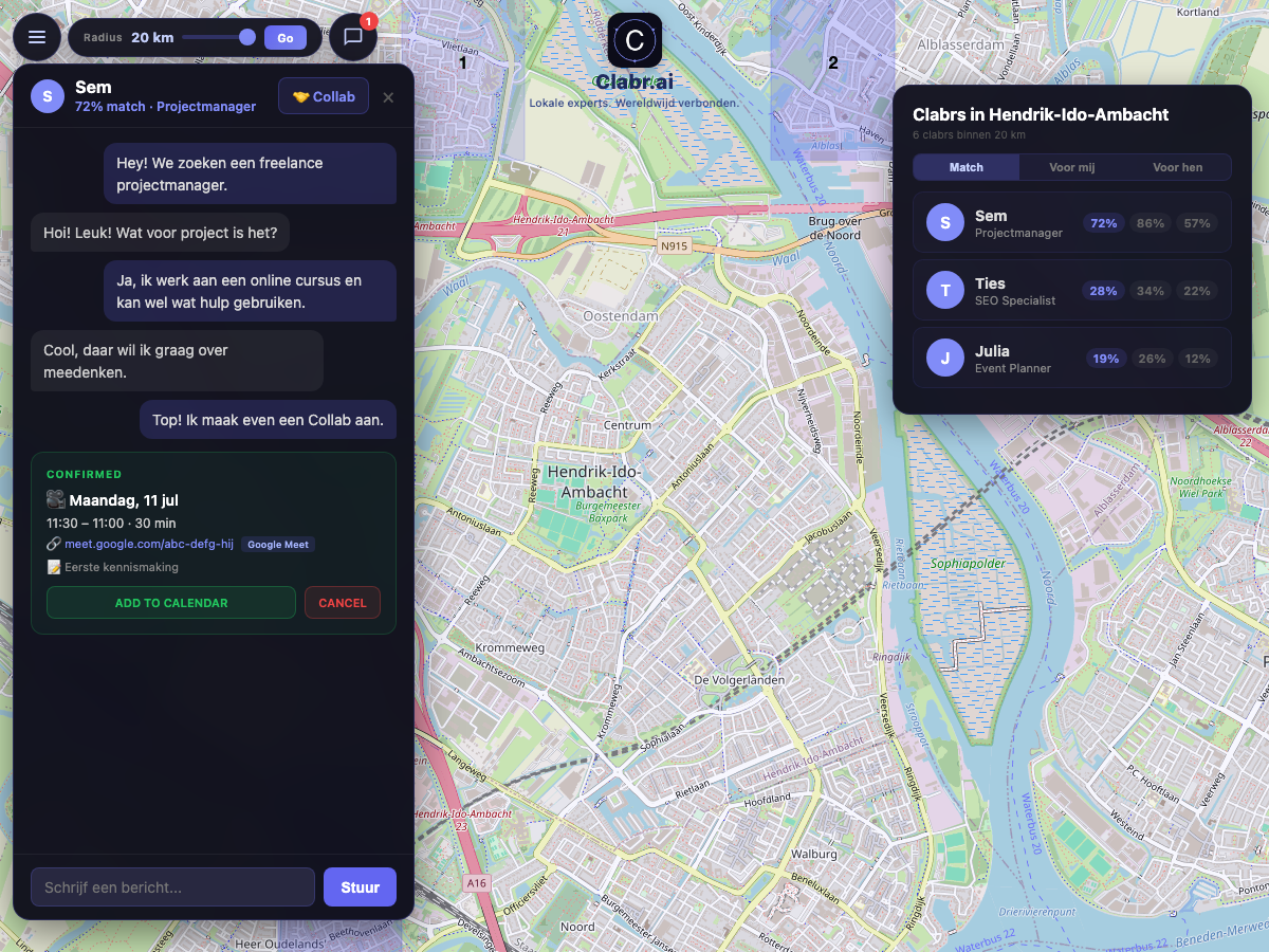 Clabr kaart Hendrik-Ido-Ambacht — lokale experts in de buurt
