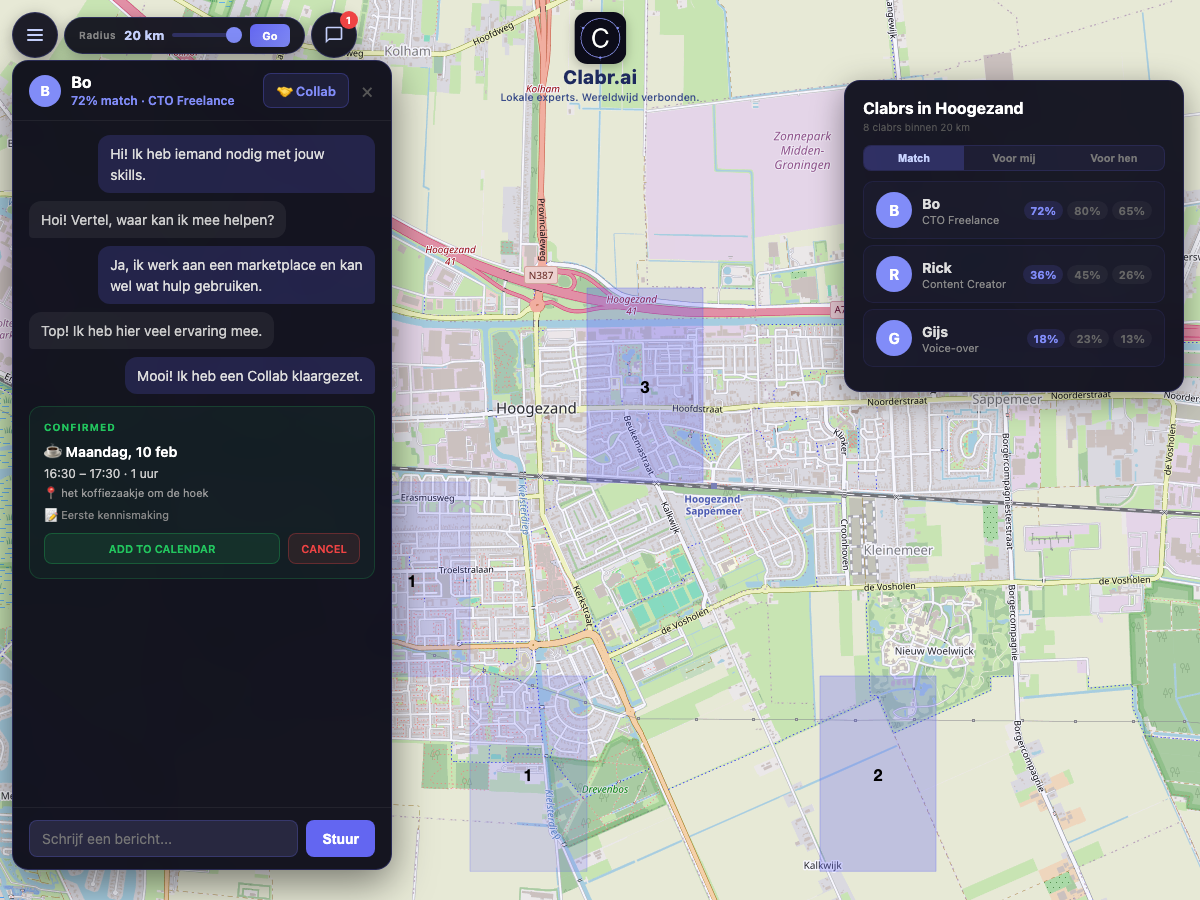 Clabr kaart Hoogezand — lokale experts in de buurt