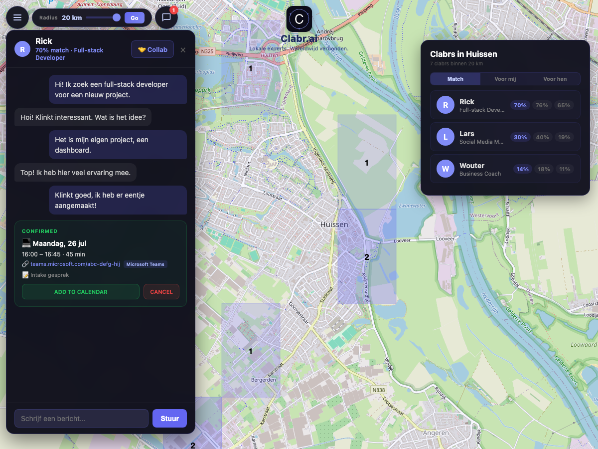 Clabr kaart Huissen — lokale experts in de buurt