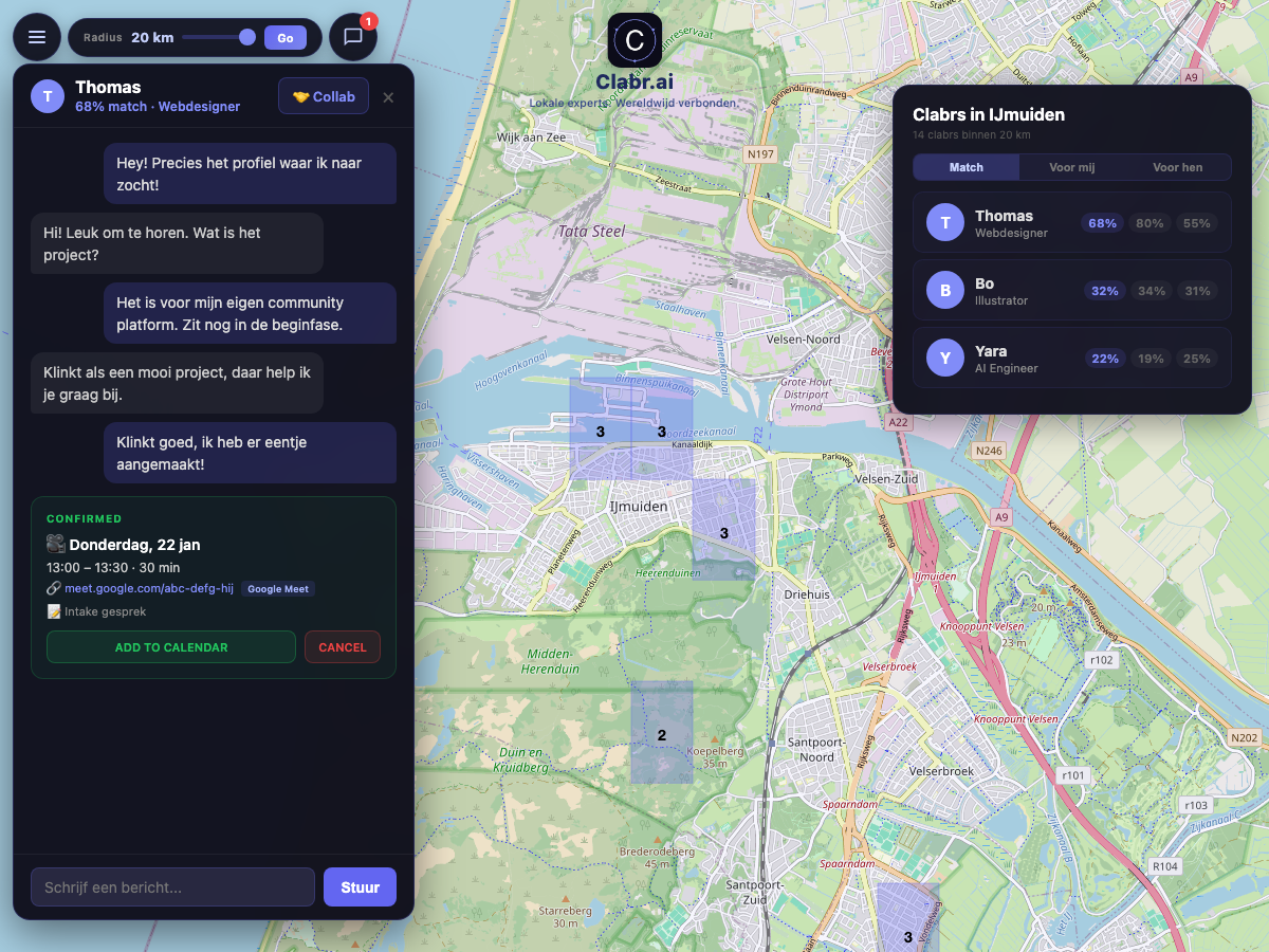Clabr kaart IJmuiden — lokale experts in de buurt