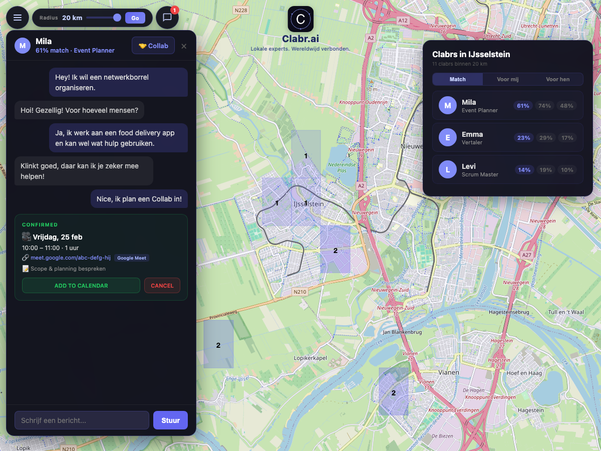 Clabr kaart IJsselstein — lokale experts in de buurt
