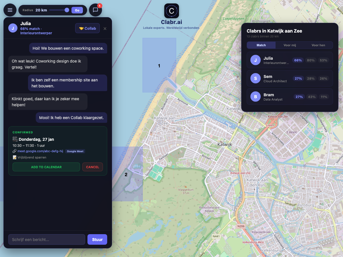 Clabr kaart Katwijk aan Zee — lokale experts in de buurt