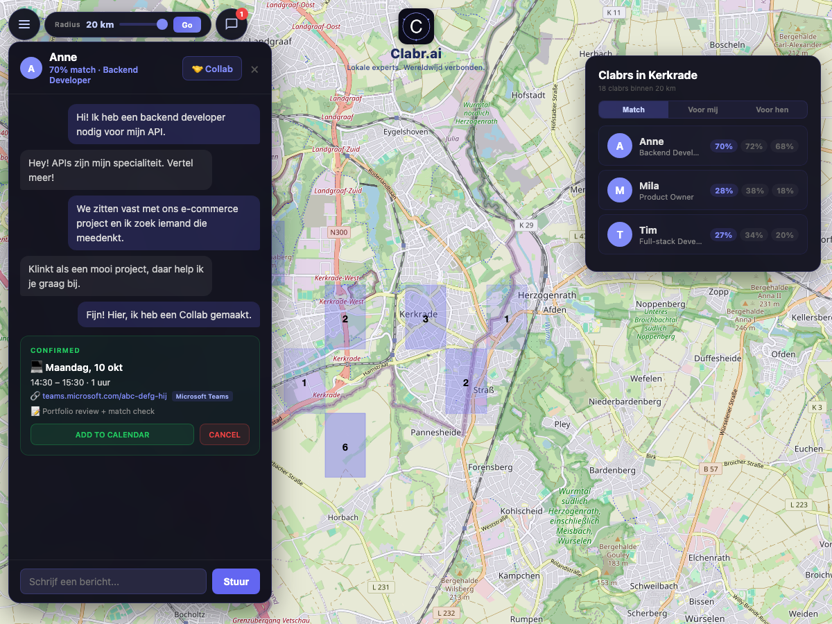 Clabr kaart Kerkrade — lokale experts in de buurt