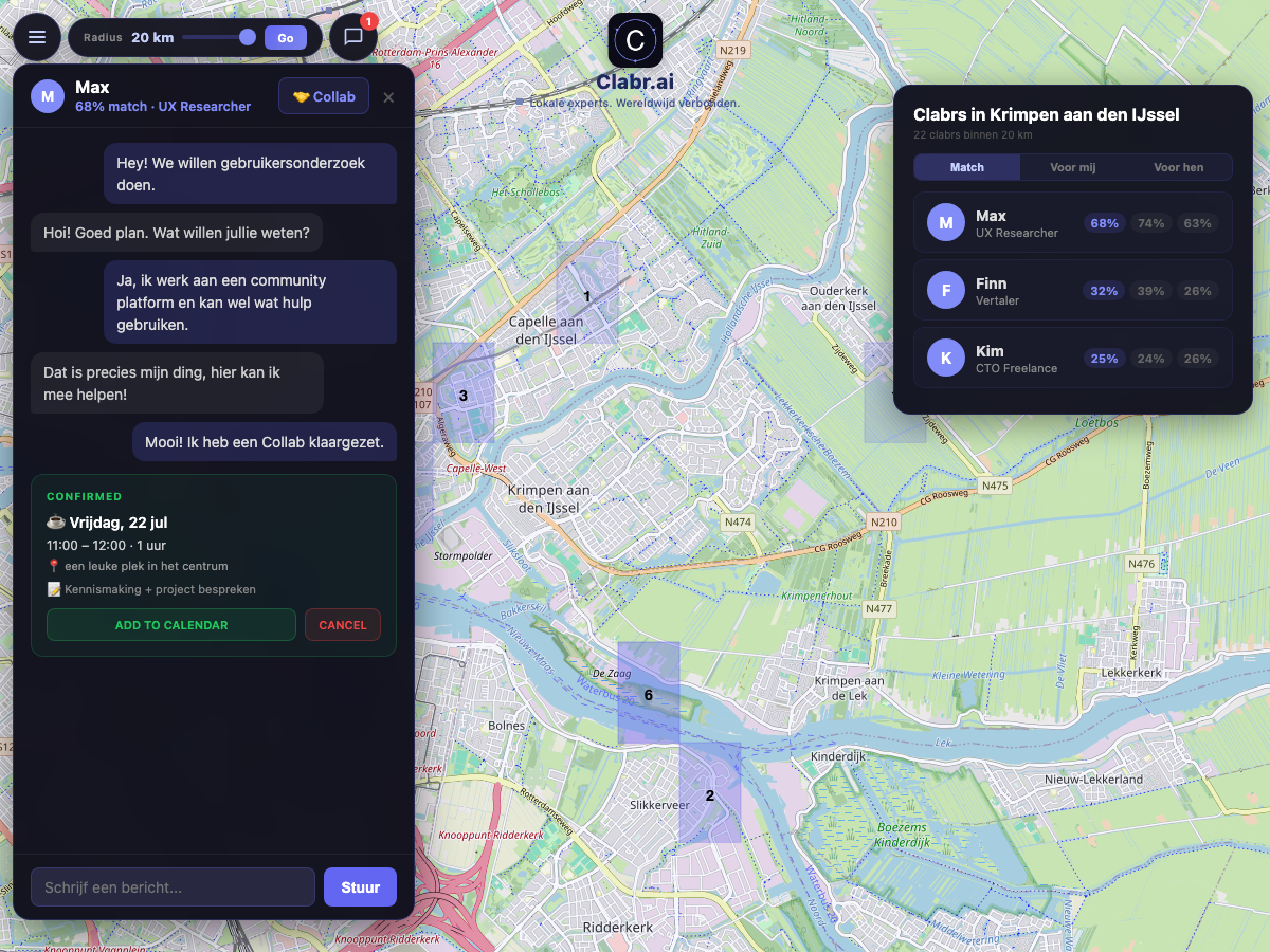Clabr kaart Krimpen aan den IJssel — lokale experts in de buurt