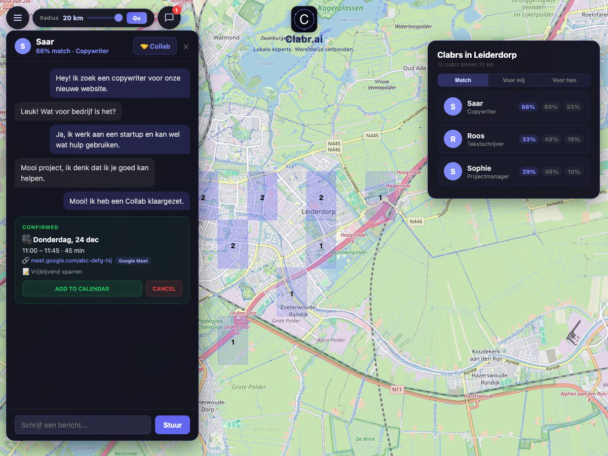 Clabr kaart Leiderdorp — lokale experts in de buurt