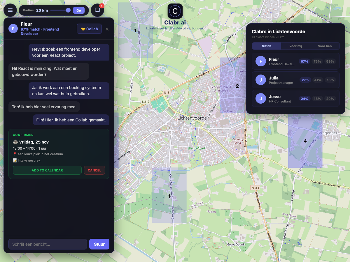 Clabr kaart Lichtenvoorde — lokale experts in de buurt