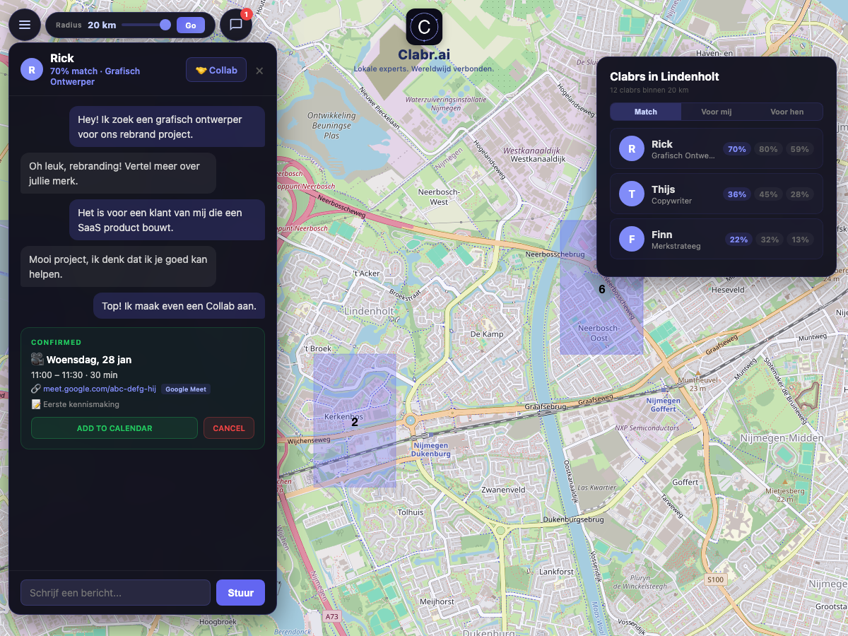 Clabr kaart Lindenholt — lokale experts in de buurt
