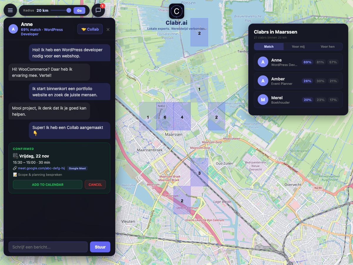 Clabr kaart Maarssen — lokale experts in de buurt