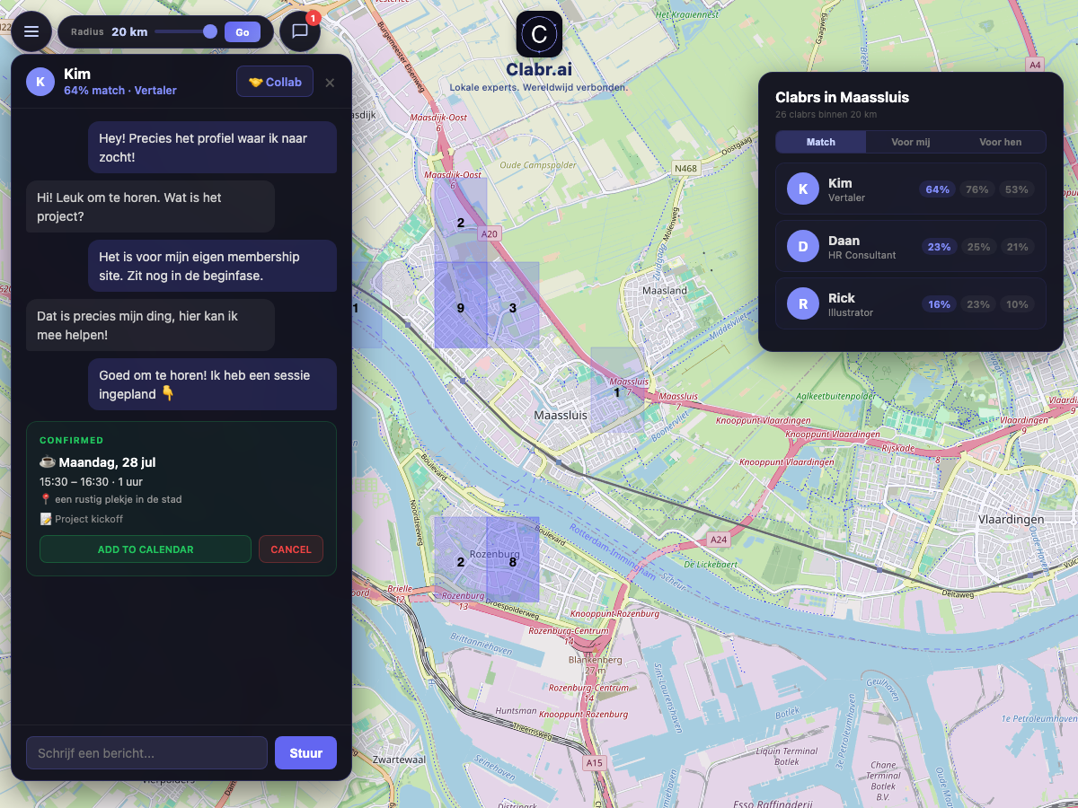 Clabr kaart Maassluis — lokale experts in de buurt
