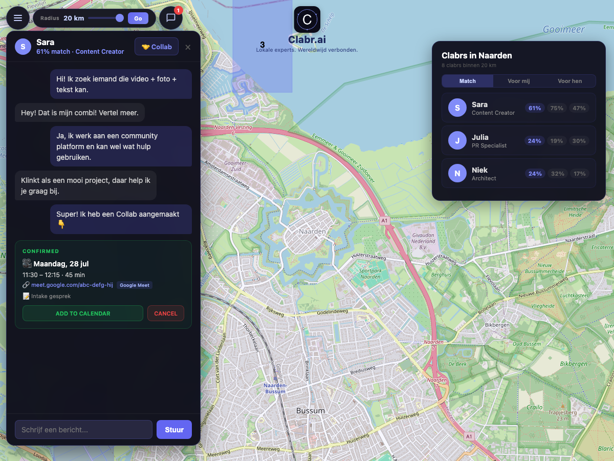 Clabr kaart Naarden — lokale experts in de buurt