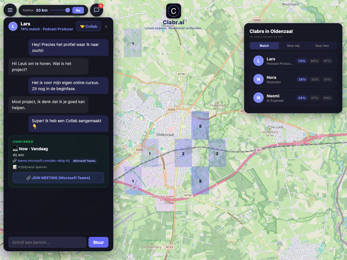 Clabr kaart Oldenzaal — lokale experts in de buurt