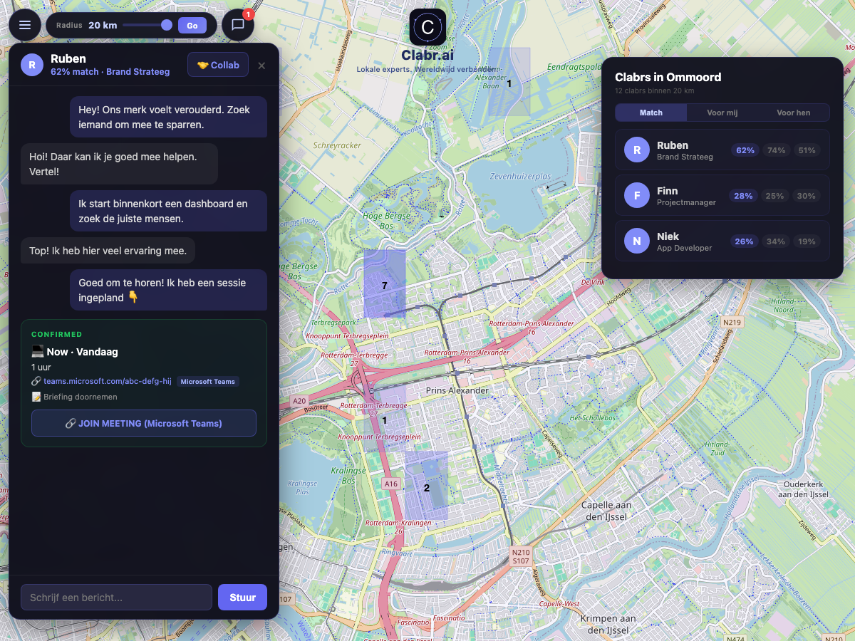 Clabr kaart Ommoord — lokale experts in de buurt
