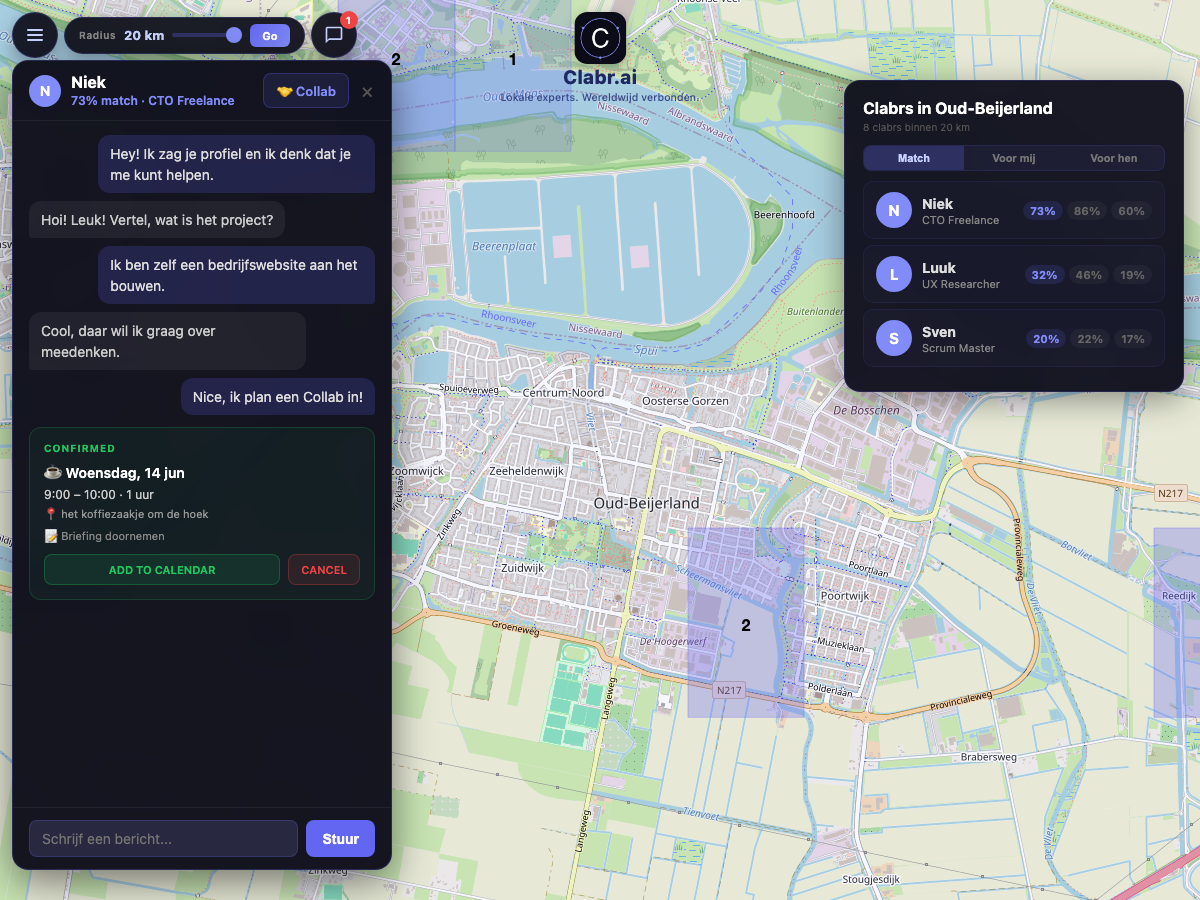 Clabr kaart Oud-Beijerland — lokale experts in de buurt