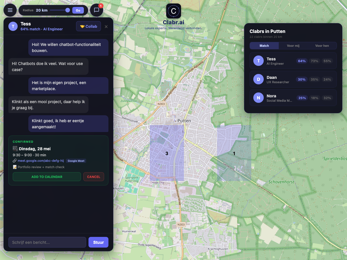 Clabr kaart Putten — lokale experts in de buurt