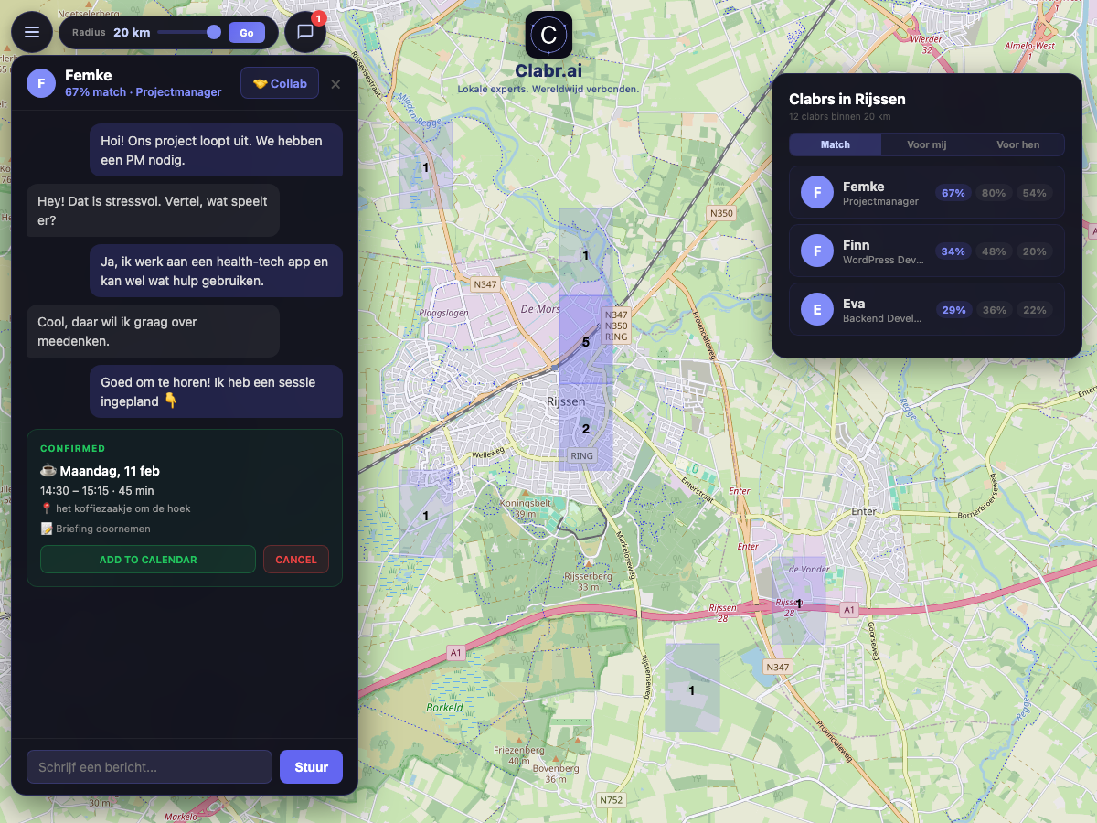 Clabr kaart Rijssen — lokale experts in de buurt